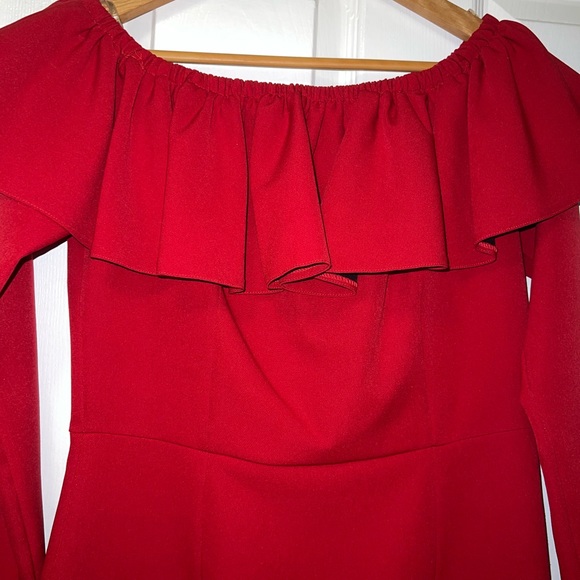 JustWoman, size 38. Red dress. Worn once. Perfect condition - Picture 2 of 5